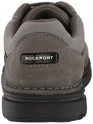 Rockport Men's Eureka Walking Shoe, Steel Grey Nubuck, 11.5