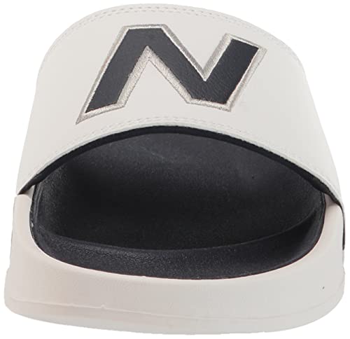 New Balance Men's 200 V1 Slide Sandal, White/Navy, 9