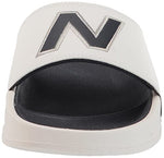 New Balance Men's 200 V1 Slide Sandal, White/Navy, 9
