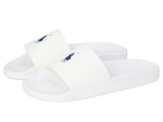 POLO RALPH LAUREN Polo Slide Sandal White/Navy 9 D (M)