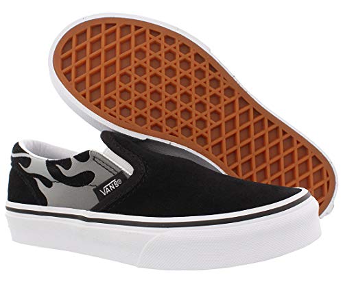 Vans Children's Classic Slip-On,Black/Black,US 13.5 M
