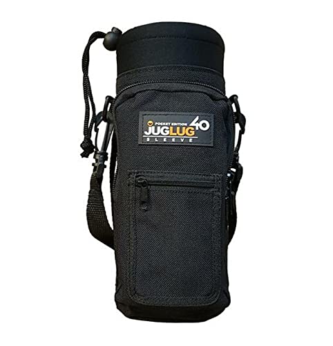 JugLug - Pocket Edition - Sleeve/Pouch for Hydro Flask 40 oz. Bottles - Black
