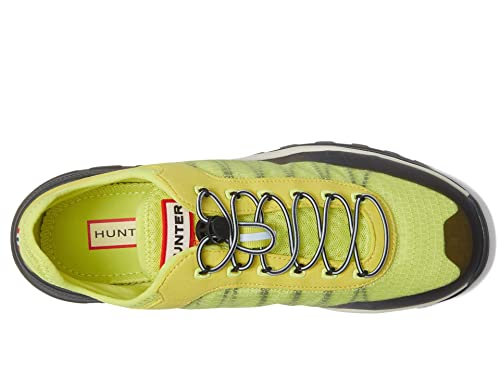Hunter Travel Trainer Sneakers for Women - Nylon and Mesh Upper and Regular Fit with Lace-Up Closure Zesty Yellow/Shaded White/Black 9 M