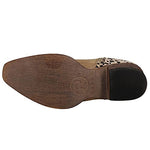 ROPER Sedona Tan Faux Leather Vamp/Leopard Print Heel 5 M