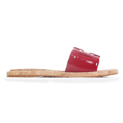Tory Burch Double T Sport Slide Tory Red/Dorf Red/Tory Red 8 M