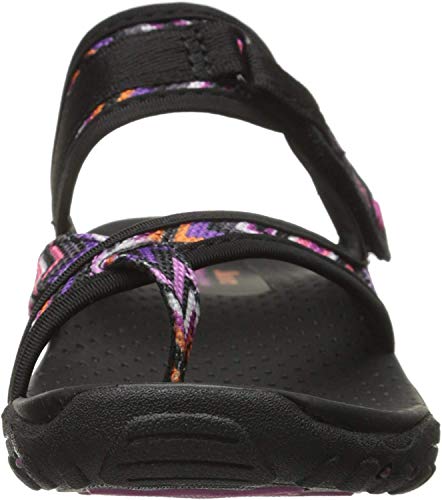Skechers Women's Reggae-Zig Swag Flip-Flop, Black, 9.5 M US