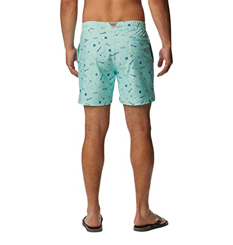 Columbia Men's Super Slack Tide Hybrid Water Short, Gulf Stream Boozy Bobbers, Small