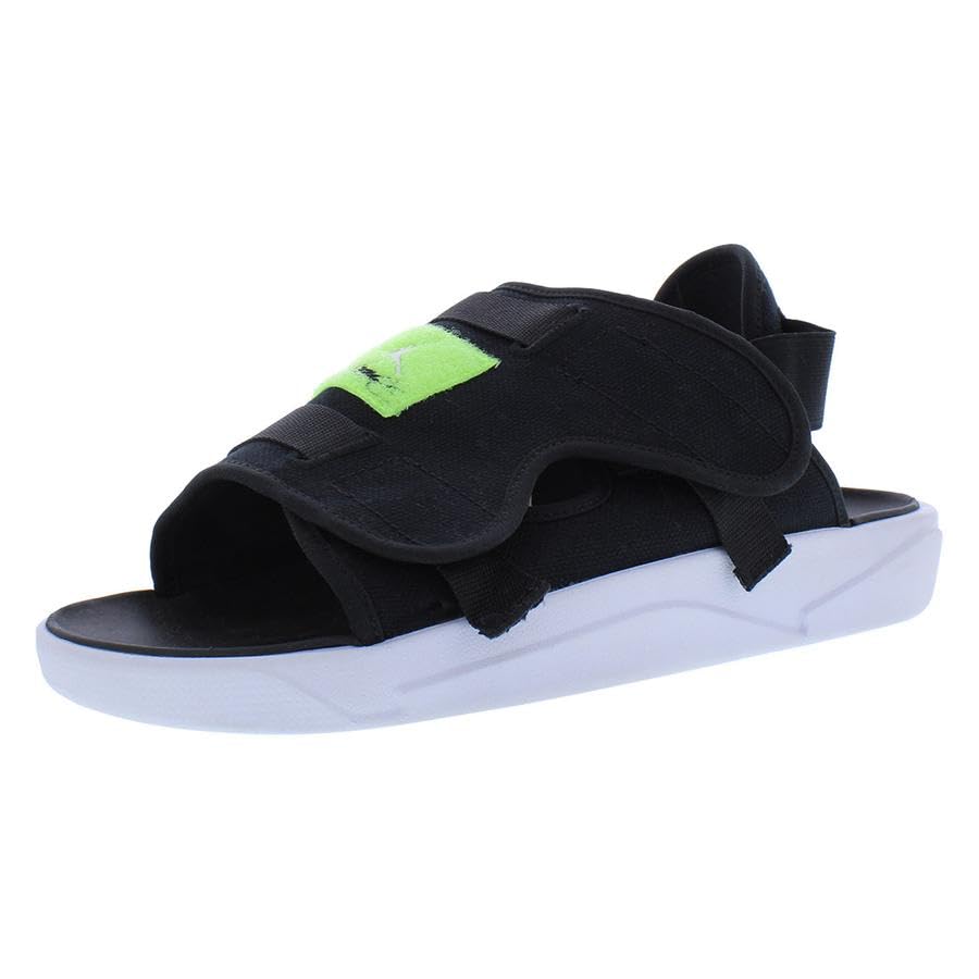 Jordan LS CZ0791-002 Mens Slide Shoes (Black/White-Ghost Green-Black)