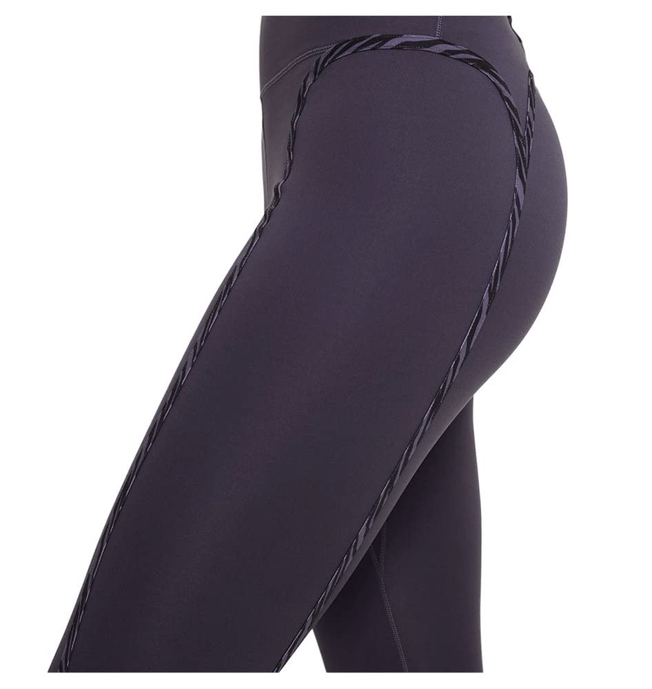 Nike Women's One Luxe Icon Clash Training Leggings (Dark Raisin/Black, X-Small)