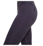 Nike Women's One Luxe Icon Clash Training Leggings (Dark Raisin/Black, X-Small)