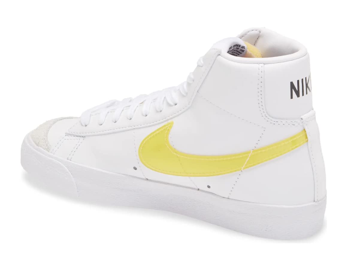 NIKE Women's Sneaker, White Yellow, 7