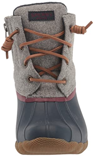 Sperry Women's Saltwater Rain Boot, Grey, 6.5