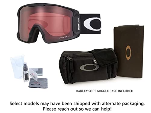 Oakley Line Miner L OO7070 Black w/Prizm Snow Rose Ski Goggles For Men For Women + BUNDLE with Designer iWear Eyewear Kit