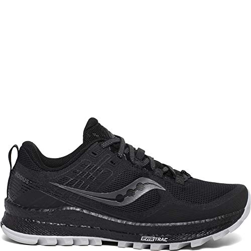 Saucony Women's Xodus 10 Walking Shoe, Black, 6.5 M US