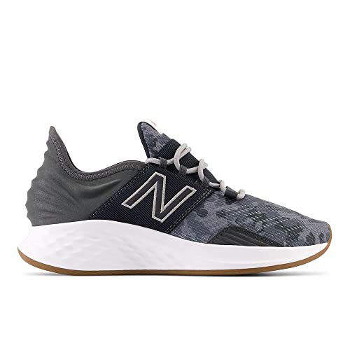 New Balance Women's Fresh Foam Roav V1 Running Shoe, Blacktop/Black, 8