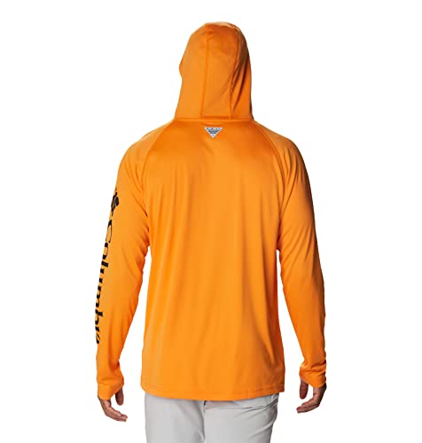 Columbia Men's Terminal Tackle Hoodie, Orange Blast/Black Logo, Medium