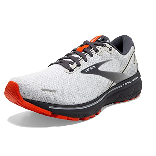 Brooks Men's Ghost 14 Neutral Running Shoe - Oyster/Cherry/Ebony - 14 Medium