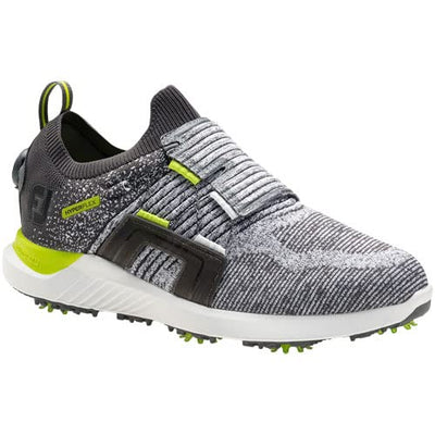 FootJoy Men's Hyperflex Boa Golf Shoes - Previous Season Style Grey/Green Medium 14