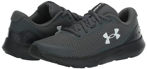 Under Armour Boys' Big Kid Surge 3, (103) Pitch Gray/Jet Gray/White, 5