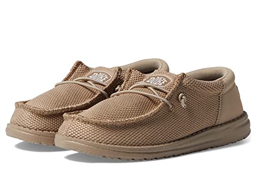 Hey Dude Boy's Wally Funk Mono Slip-On Casual Shoes (Little Kid/Big Kid) Caramel 4 Big Kid M