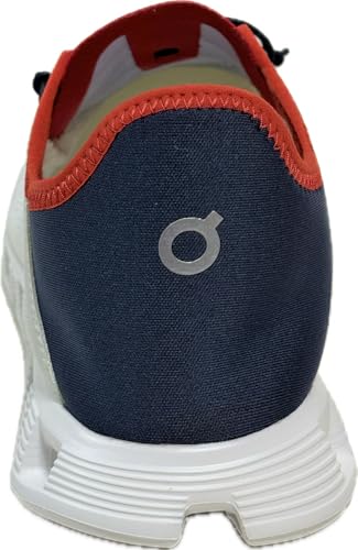 On Men's Cloud 5 Coast Sneakers, Ivory | Ink, Red, White, 9.5 Medium US