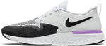 Nike Women's Odyssey React 2 Flyknit Running Shoes (Pure Platinum/Black-White, 11.5)