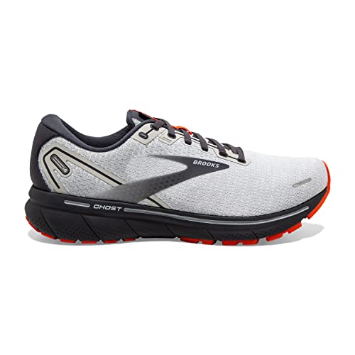 Brooks Men's Ghost 14 Neutral Running Shoe - Oyster/Cherry/Ebony - 14 Medium