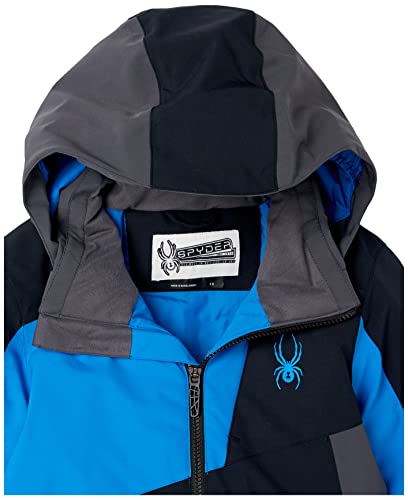 Spyder Boys Ambush Jacket, Black Collegiate, 12