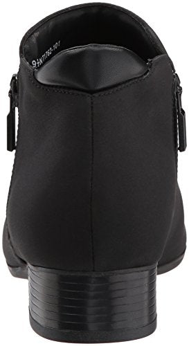 Trotters Women's Major Ankle Bootie, Black/Black, 10 Wide