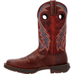 Durango Rebel Burnished Pecan Fire Brick Western Boot, Burnished Pecan And Fire Brick, Size 12(W)
