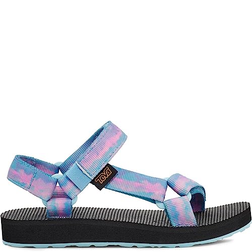 Teva Girls Original Universal Tie-Dye Sandal, Sorbet Cotton Candy, 13 Little Kid