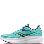 Saucony Women's Ride 15 Running Shoe, Cool Mint/Acid, 5.5 Wide