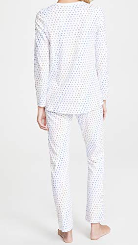 Roller Rabbit Women's Disco Hearts Pajamas, Rainbow, Blue, Print, S