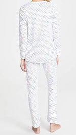 Roller Rabbit Women's Disco Hearts Pajamas, Rainbow, Blue, Print, S