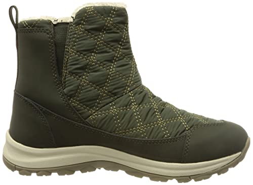 KEEN Women's Terradora 2 Wintry Pull On Insulated Waterproof Snow Boot, Rosin/Dark Olive, 11