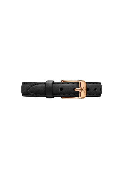 Daniel Wellington Petite Pressed Sheffield 24mm Women's Watch, Leather Rose Gold Watch for Women