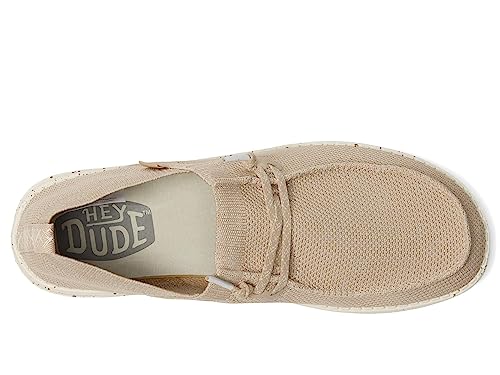 Hey Dude Women's Wendy Halo Beige Size 5 | Women's Shoes | Women's Slip On Shoes | Comfortable & Light-Weight