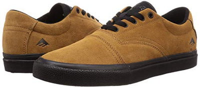 Emerica Men's Provider Skate Shoe, Tan/Black, 9.5 Medium US