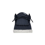 Hey Dude Boy's Wally-Youth Sport Mesh Navy Size 2 | Youth's Shoes | Youth Slip-on Loafers | Comfortable & Light-Weight