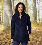 Columbia Women's Benton Springs II Long Hoodie, Dark Nocturnal, XS