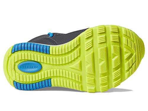 Merrell Free Roam Puffer Waterproof Snow Boot, Carbon/Multi, 12 US Unisex Big Kid