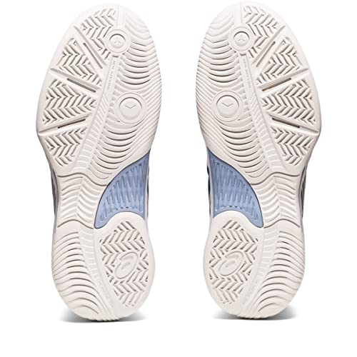 ASICS Kid's GEL-GAME 8 Grade School Tennis, 3.5, WHITE/LAKE DRIVE