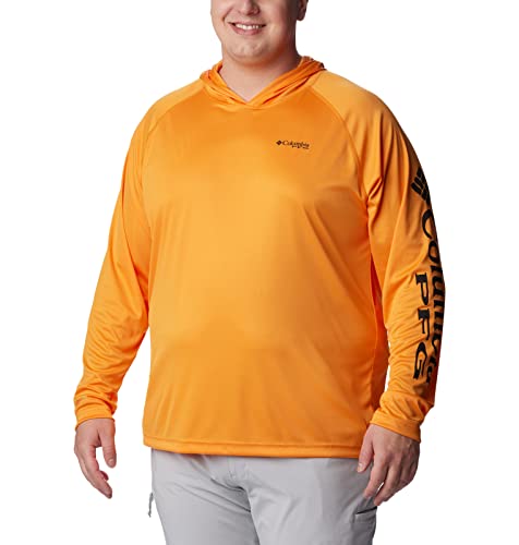 Columbia Men's Terminal Tackle Hoodie, Orange Blast/Black Logo, Medium