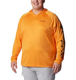 Columbia Men's Terminal Tackle Hoodie, Orange Blast/Black Logo, Medium