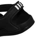 adidas Adilette Sandal K Core Black/White Synthetic 1 US Child