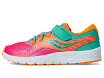 Saucony Kids Velocer Unisex Alternative Closure Running ShoesPink/Turquoise 1 Little Kid M