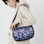 LeSportsac Classic Hobo Crossbody Handbag in Very Merry Navy, Medium