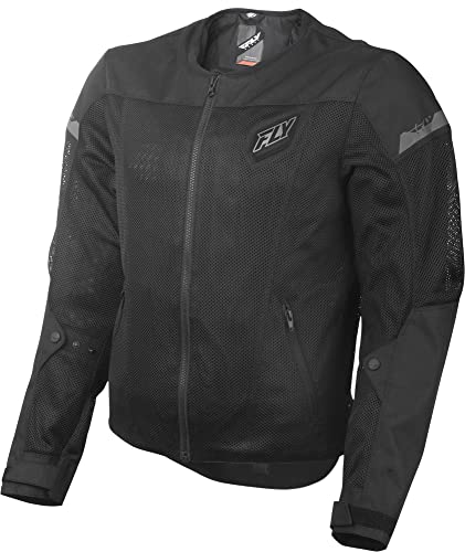 Fly Racing Flux Air Mesh Jacket (Black, Medium)
