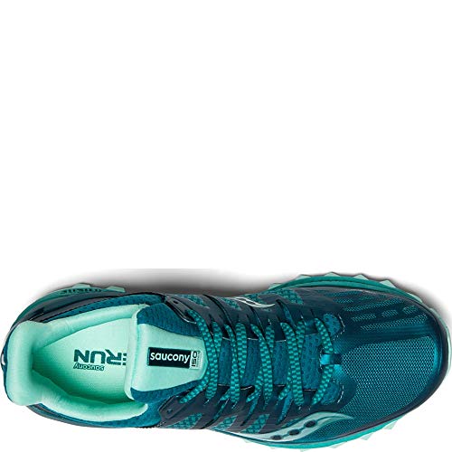 Saucony Women's Xodus ISO 3 Sneaker, green/aqua, 10.5 M US