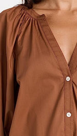 STAUD Women's New Dill Top, Tan, S